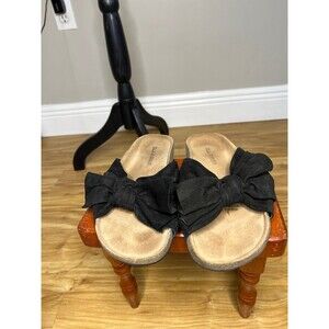 Ulla Johnson Ingrid Slide sandals in black suede with a cork sole size 8